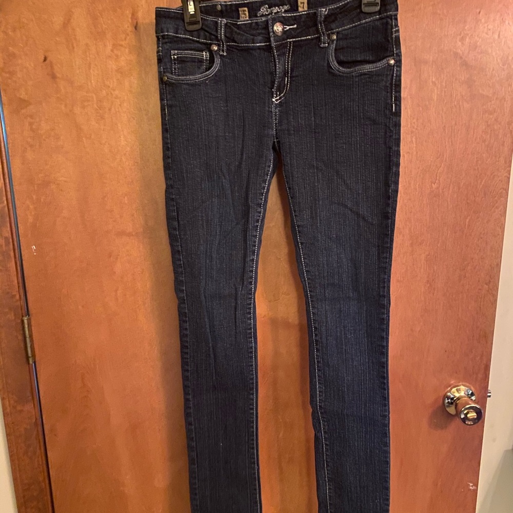 Dark wash skinny jeans size 7 Rampage